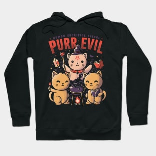 Purr Evil - Cute Devil Cat Gift Hoodie